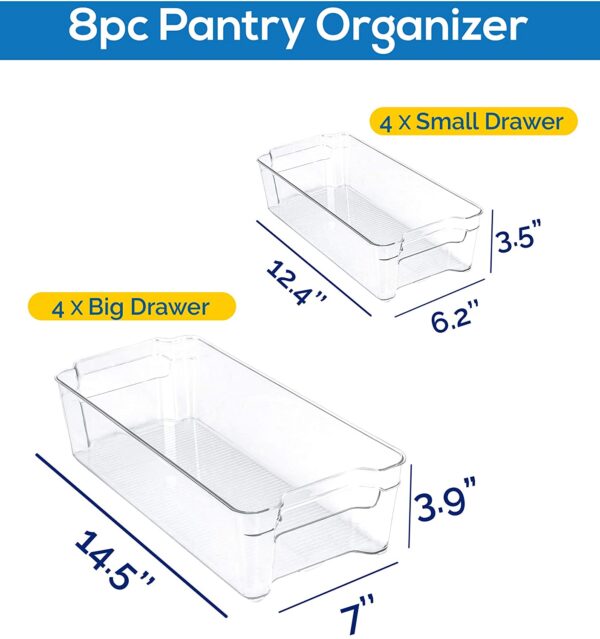 KICHLY Premium Clear Storage Organiser - Image 3