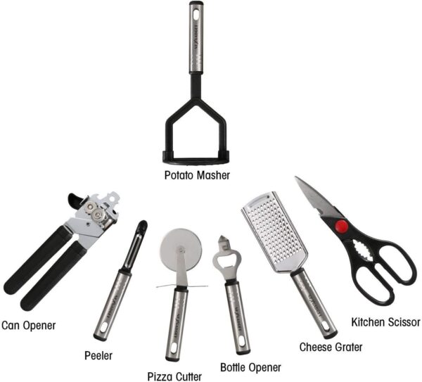 NEXGADGET Premium 42 Piece Kitchen Utensils Cookware Set - Image 3
