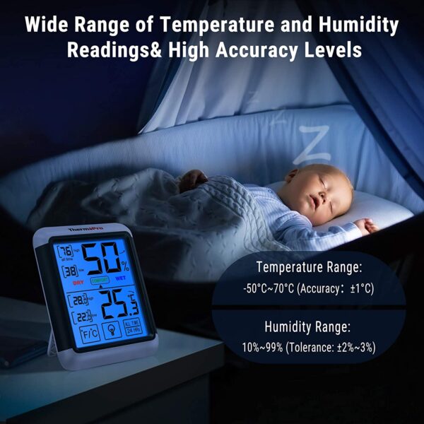 ThermoPro TP55 Digital Indoor Hygrometer - Image 3