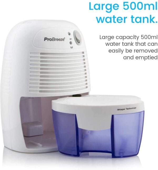 Pro Breeze Dehumidifier 500ml Compact and Portable - Image 4