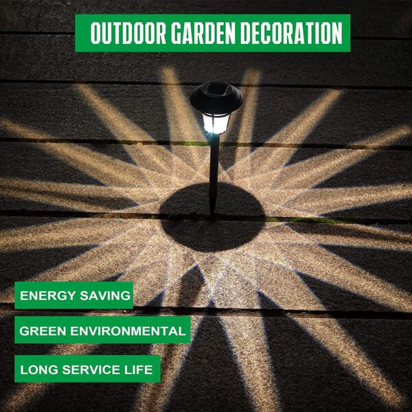 MAGGIFT 12 Pack Solar Pathway Lights Outdoor Solar Garden Lights for Patio, Yard, Driveway - Image 5
