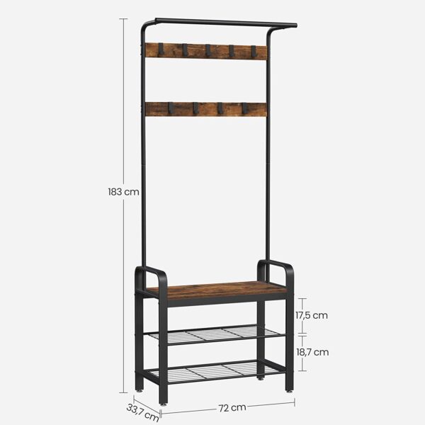 VASAGLE Coat Rack Stand - Image 5
