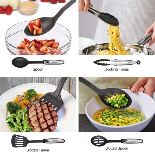 NEXGADGET Premium 42 Piece Kitchen Utensils Cookware Set - Image 6