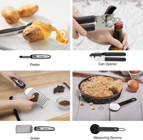 NEXGADGET Premium 42 Piece Kitchen Utensils Cookware Set - Image 7