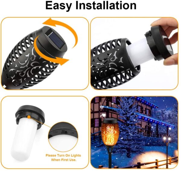 KYEKIO Upgraded 12Pack Torches, Solar Lights Outdoor - Image 8
